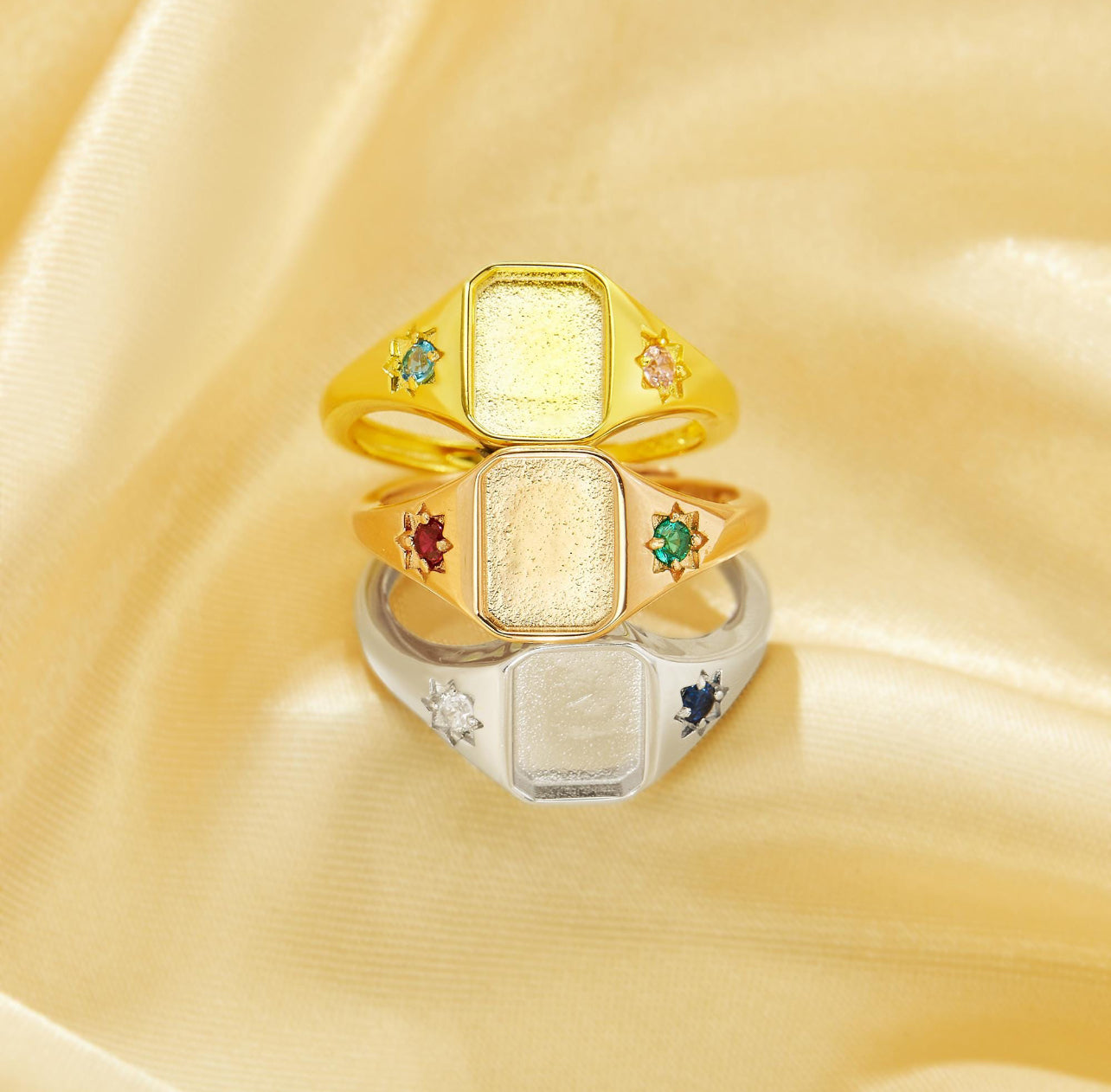 The Eli Birthstone Ring (Rose Gold)