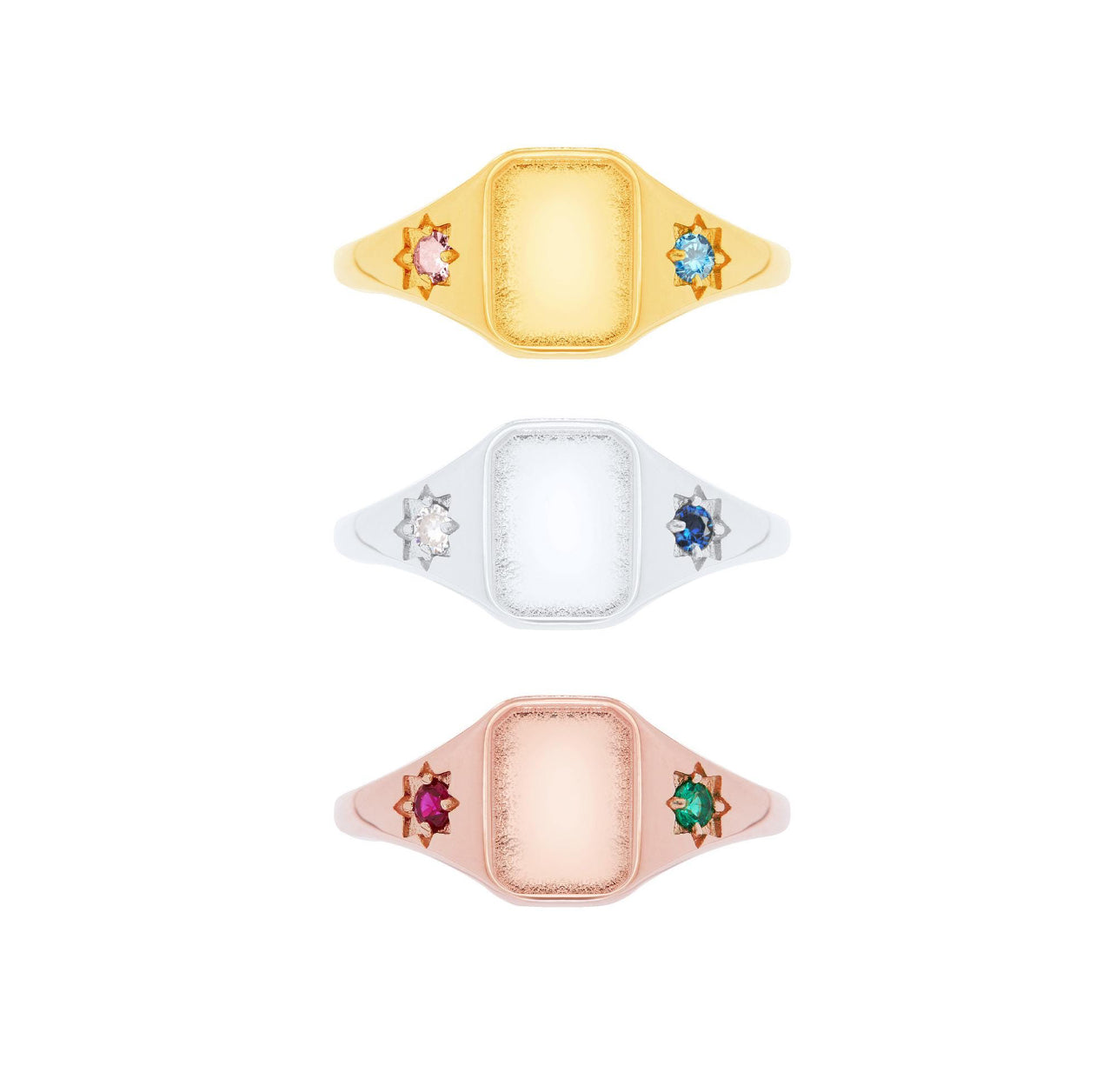 The Eli Birthstone Ring (Rose Gold)